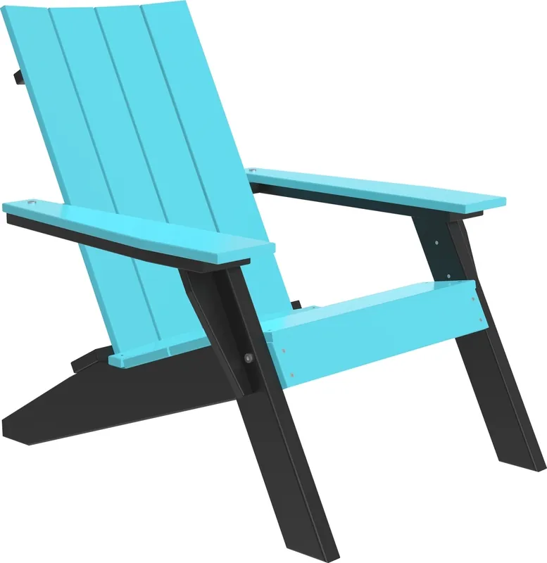 Amish Outdoors Urban Aruba/Black Adirondack Chair