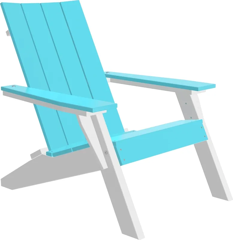 Amish Outdoors Urban Aruba/White Adirondack Chair