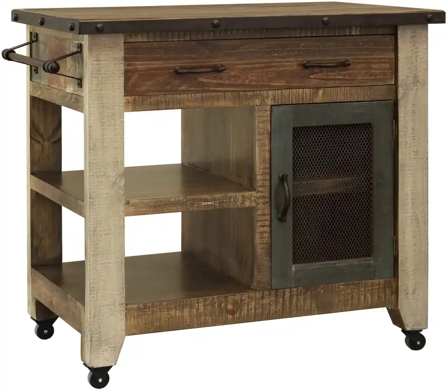 Int'l Furniture Antique Kitchen Mini Island