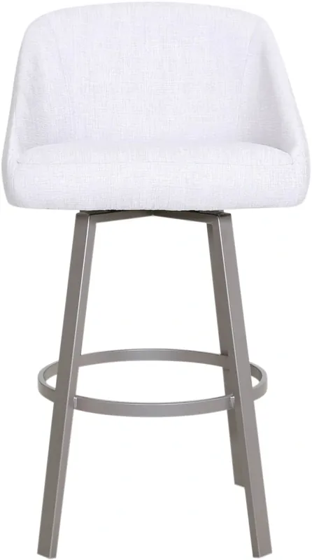 Amisco Link Swivel Barstool in Titanium and Sleet