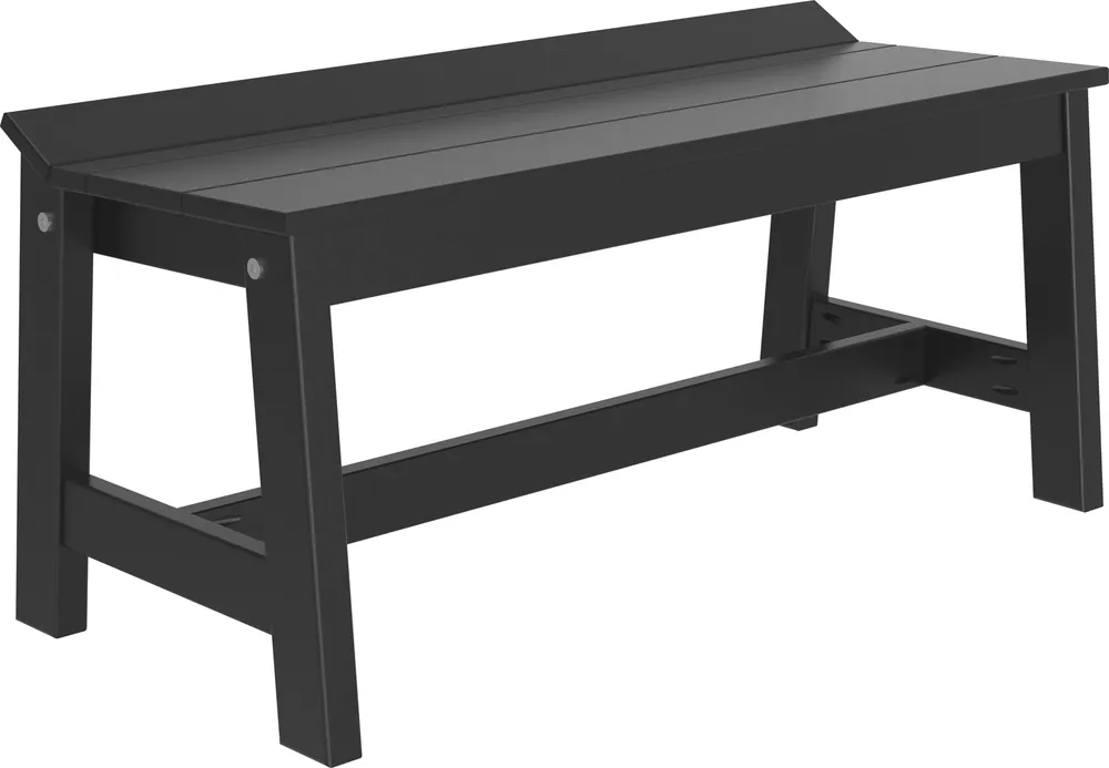 Amish Outdoors Luxcraft Black 41-Inch Cafe Dining Bench