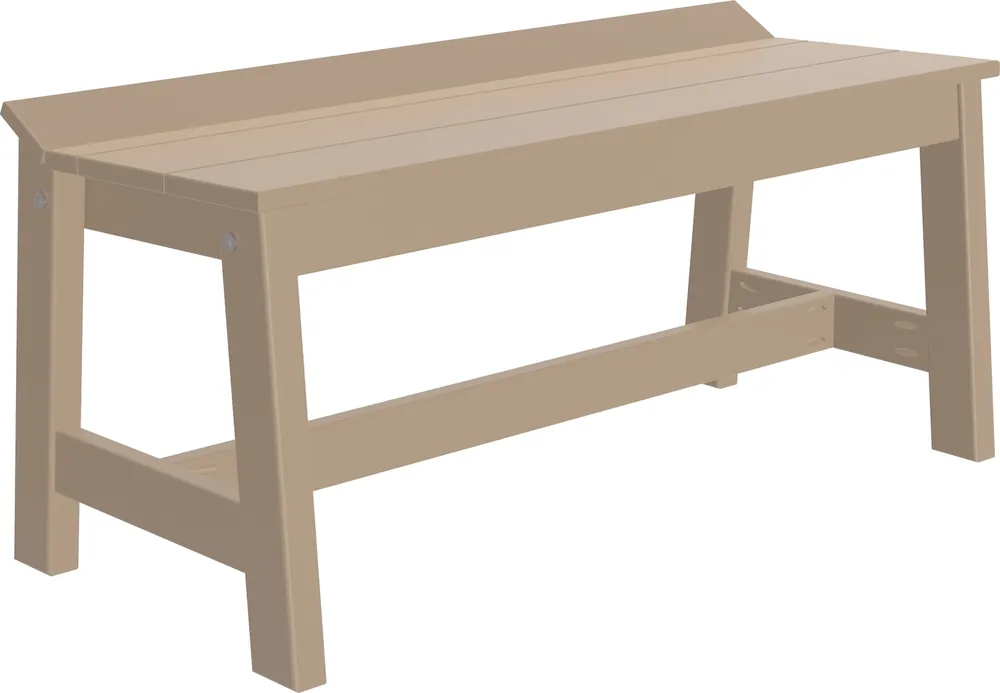 Amish Outdoors Luxcraft Weatherwood 41-Inch Cafe Dining Bench