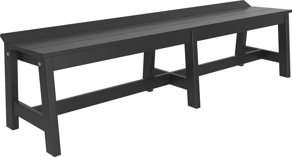 Amish Outdoors Luxcraft Black 72-Inch Cafe Dining Bench