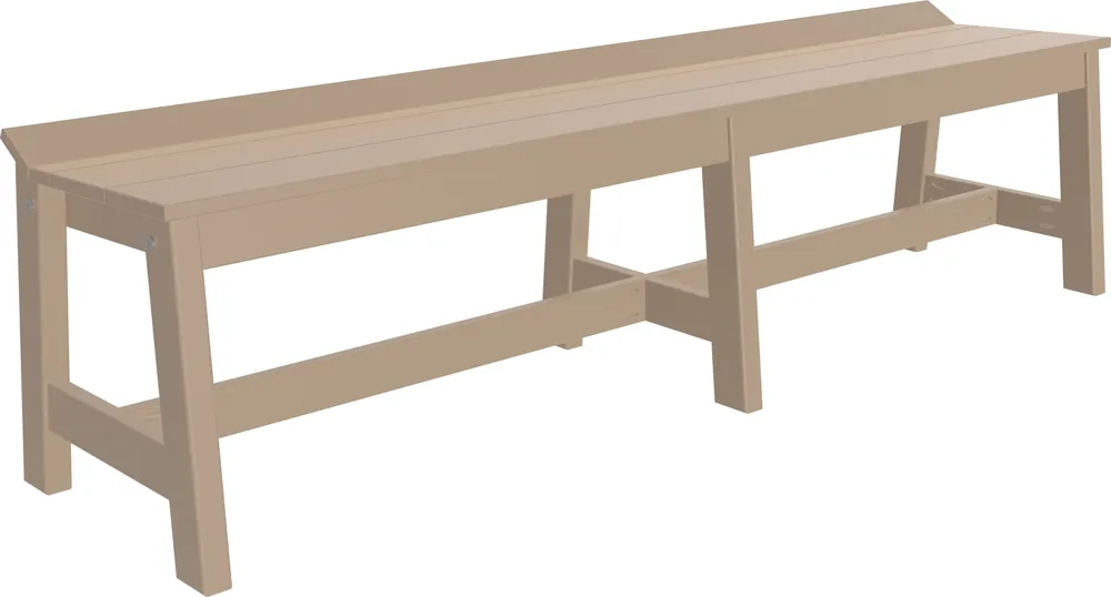 Amish Outdoors Luxcraft Weatherwood 72-Inch Cafe Dining Bench