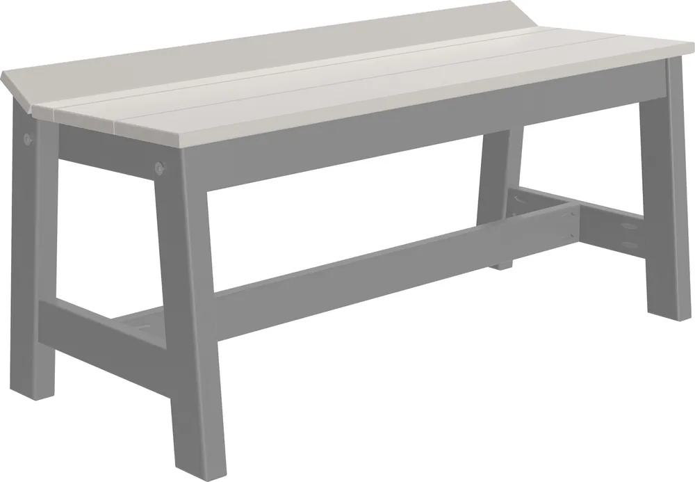 Amish Outdoors Luxcraft Gray/Slate 41-Inch Cafe Dining Bench