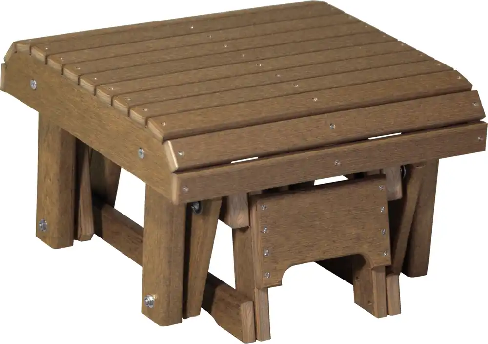 Amish Outdoors Classic Antique Mahogany Adirondack Chair Gliding Footrest