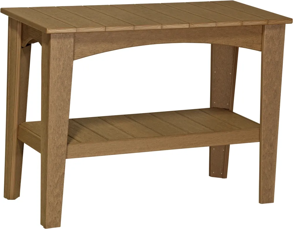 Amish Outdoors Island Antique Mahogany Buffet Table