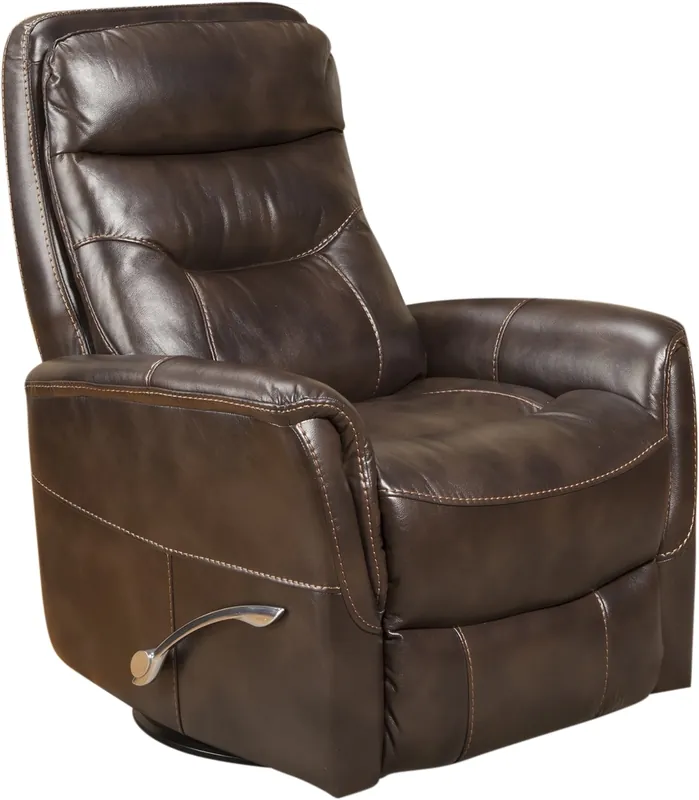 Parker House Gemini Swivel Glider Recliner in Truffle