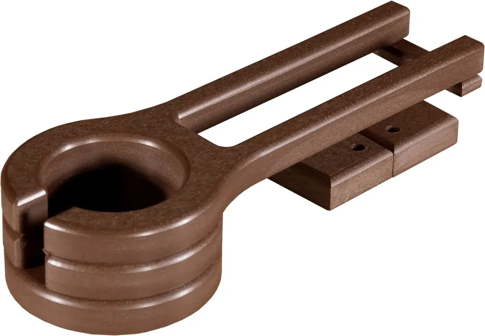 Amish Outdoors Adirondack Glider Chestnut Slideout Cup Holder