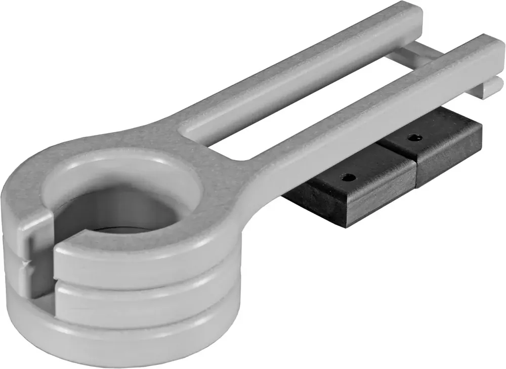 Amish Outdoors Adirondack Glider Gray/Black Slideout Cup Holder