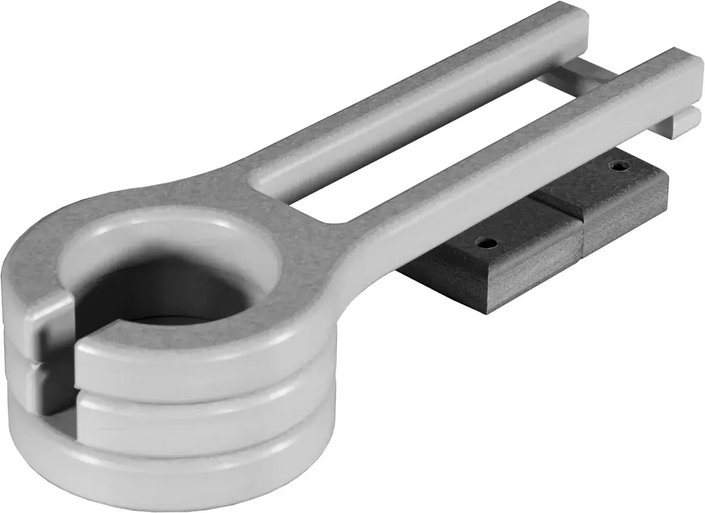 Amish Outdoors Adirondack Glider Gray/Slate Slideout Cup Holder