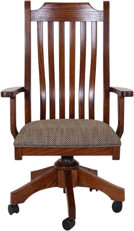 Oakwood Industries Mission Dining Caster Arm Chair