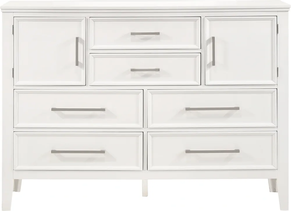 New Classic Andover White Dresser