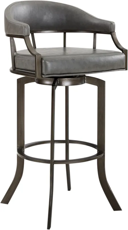 Armen Living Edy Gray Counter Stool