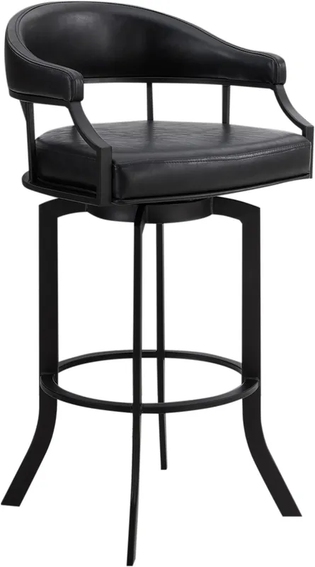 Armen Living Edy Black Barstool
