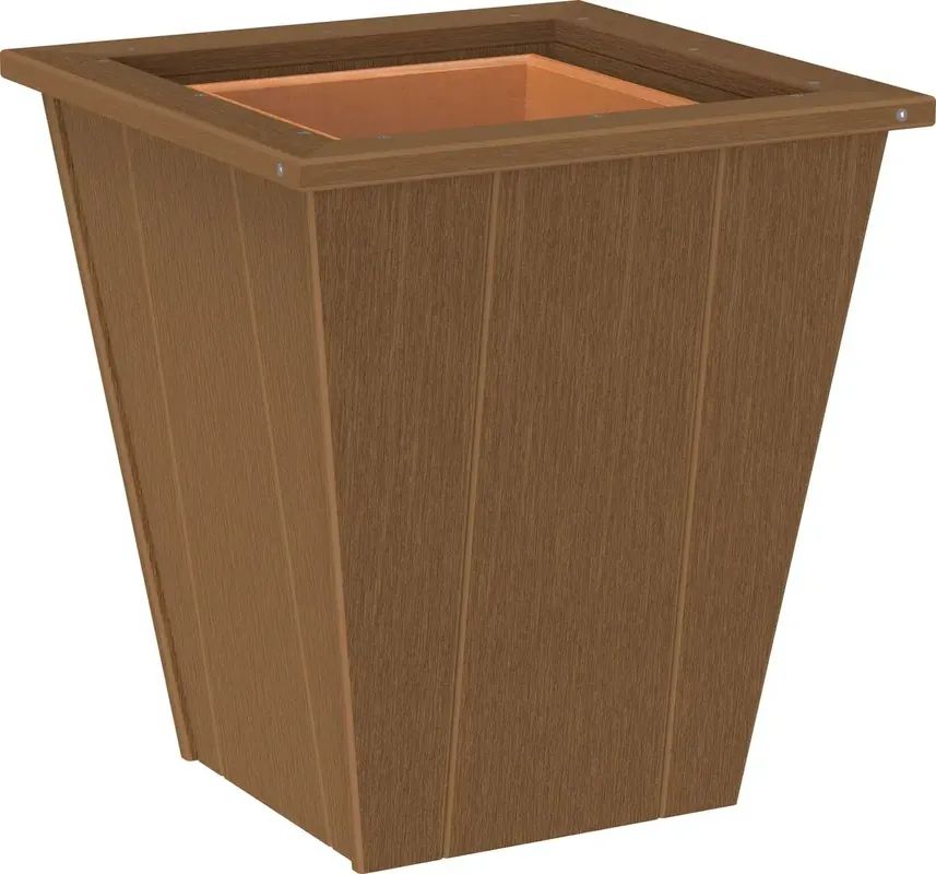 Amish Outdoors Elite 18-Inch Antique Mahogany Planter