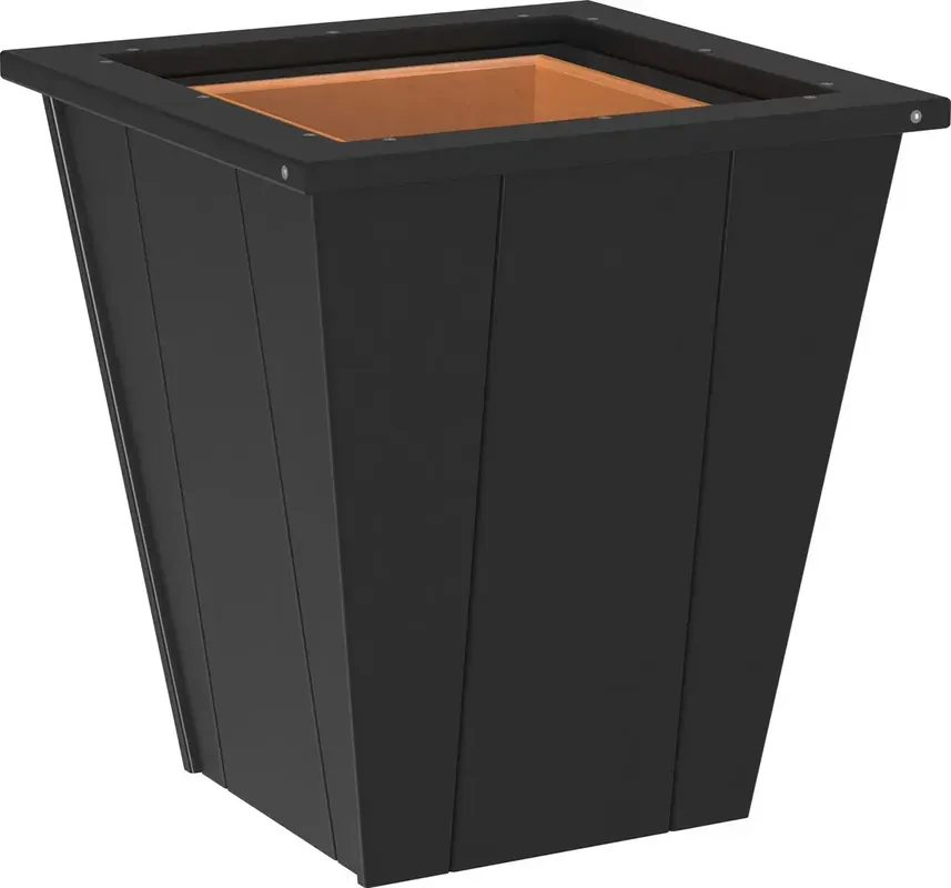 Amish Outdoors Elite 18-Inch Black Planter