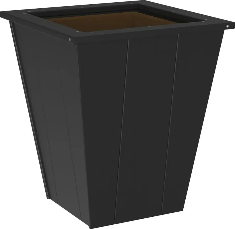 Amish Outdoors Elite 22-Inch Black Planter