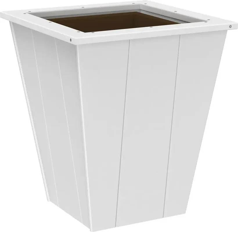 Amish Outdoors Elite 22-Inch White Planter
