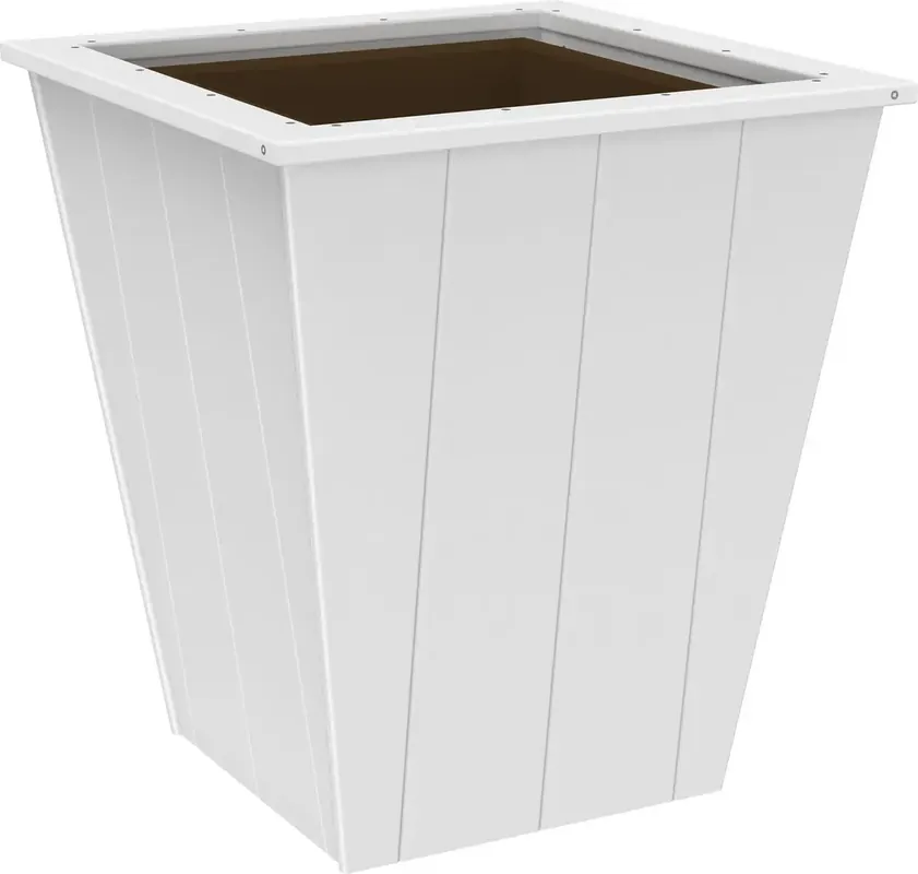 Amish Outdoors Elite 26-Inch White Planter