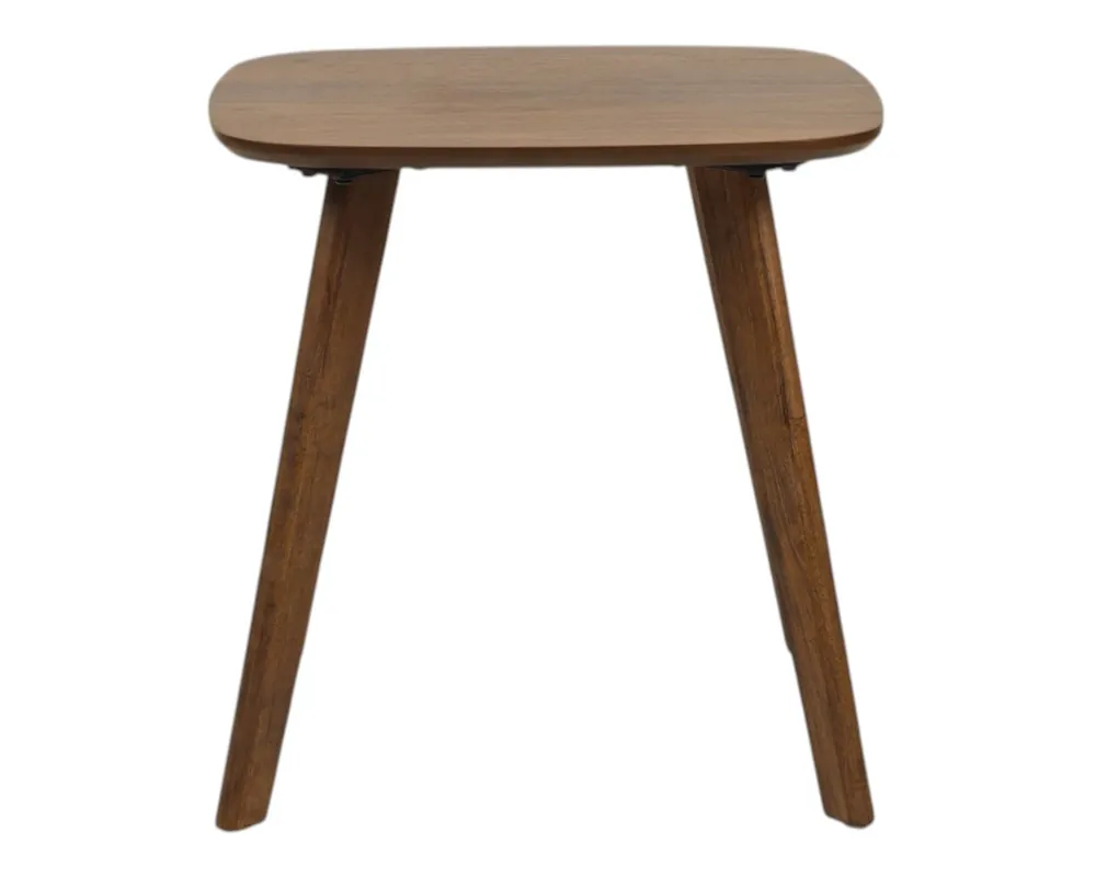 Emerald Home Simplicity Square End Table in Walnut