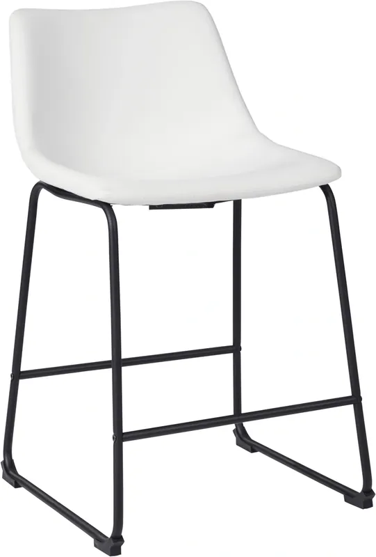 Ashley Centiar White Counter Stool