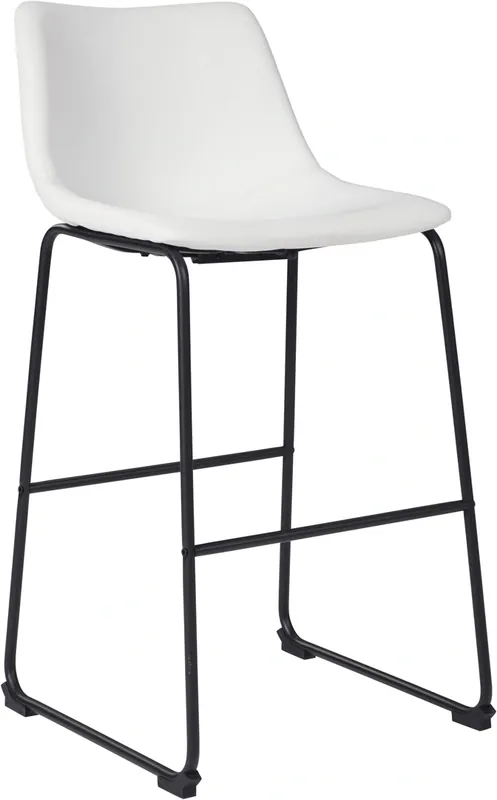Ashley Centiar White Barstool