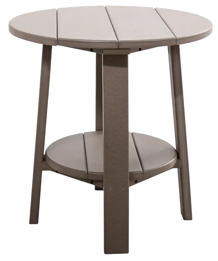 Amish Outdoors Deluxe 22-Inch Weatherwood Side Table