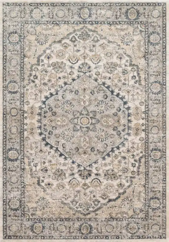 Loloi Teagan Rug in Gray - 5.3 x 7.6