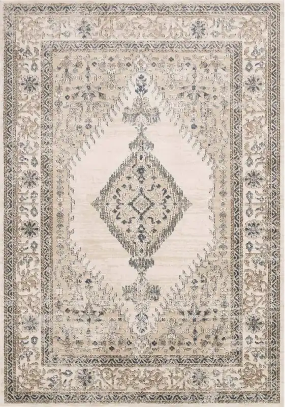 Loloi Teagan Rug in Ivory - 9.9 x 13.6