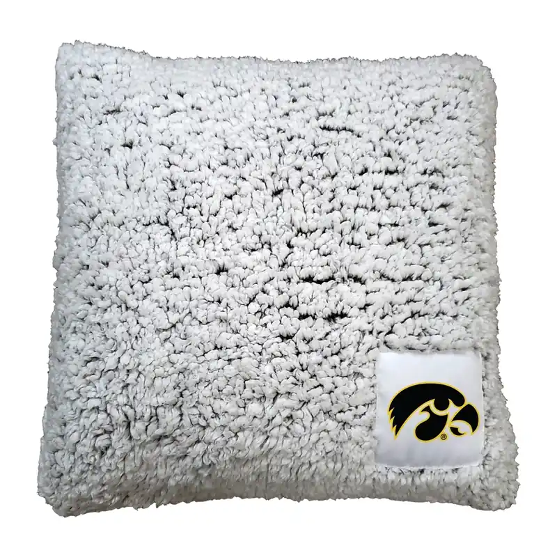 Logo Brands Iowa Hawkeyes Frosty Fleece Throw Pillow - 16 x 16