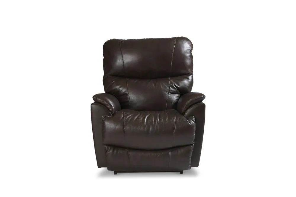 La-Z-Boy Trouper Walnut Leather Rocker Recliner