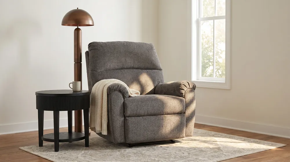 Ashley Nerviano Gray Wall Recliner