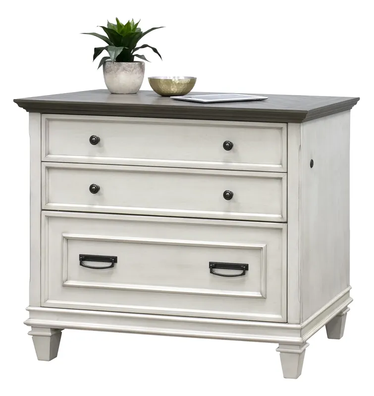 Martin Furniture Hartford White Lateral File