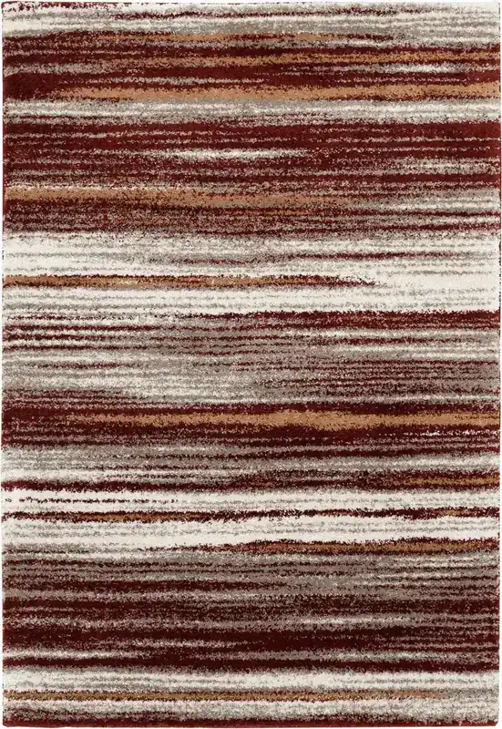 Central Oriental Tulsa Rug in Red - 5.3 x 7.6