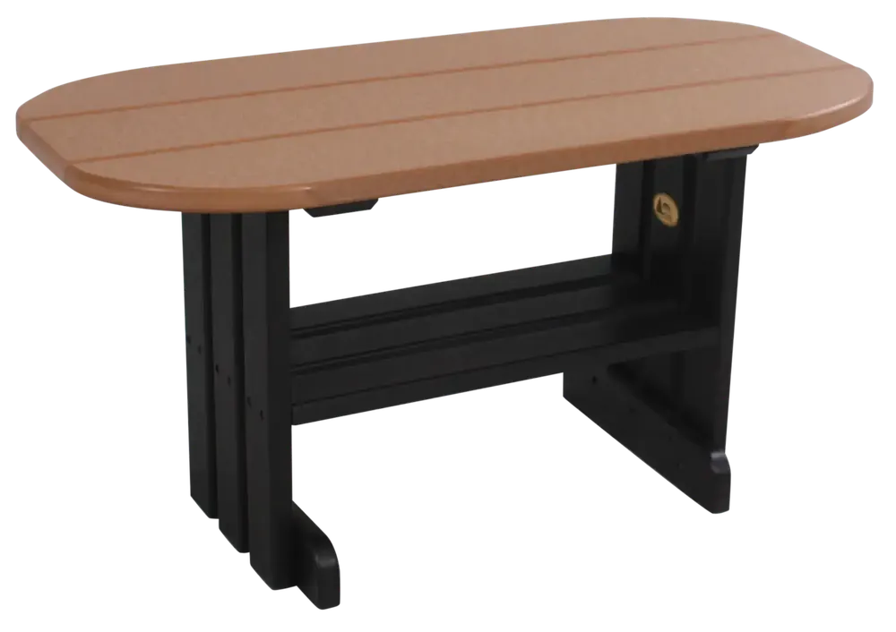 Amish Outdoors Deluxe Cedar/Black Adirondack Coffee Table