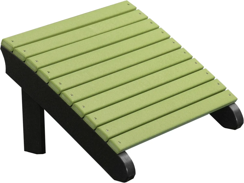 Amish Outdoors Deluxe Lime/Black Adirondack Chair Footrest