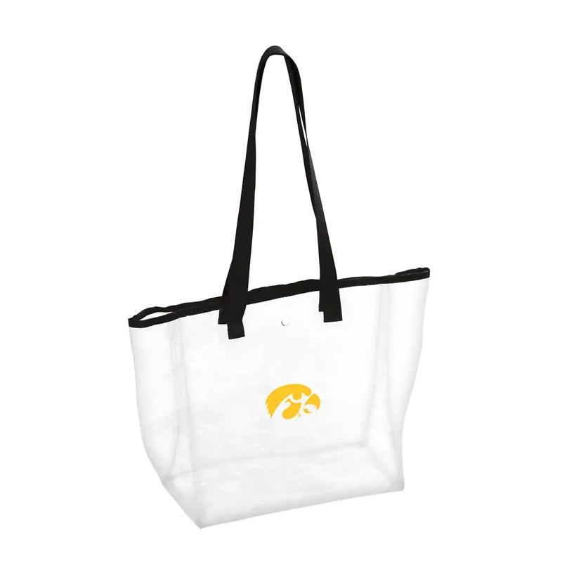 Logo Brands Iowa Hawkeyes Clear Stadium Tote