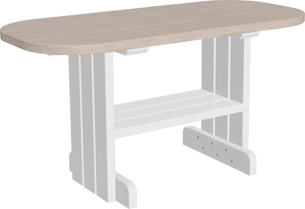 Amish Outdoors Deluxe Birch/White Adirondack Coffee Table