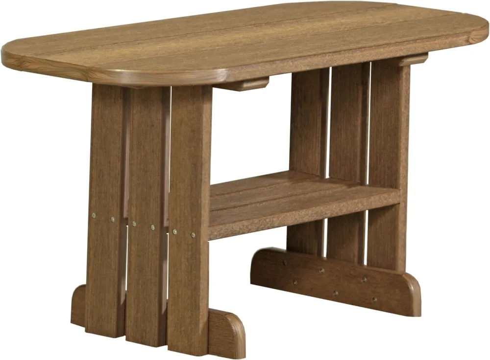 Amish Outdoors Deluxe Antique Mahogany Adirondack Coffee Table