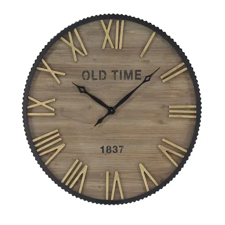 Deco Marché 36-Inch Wood Wall Clock
