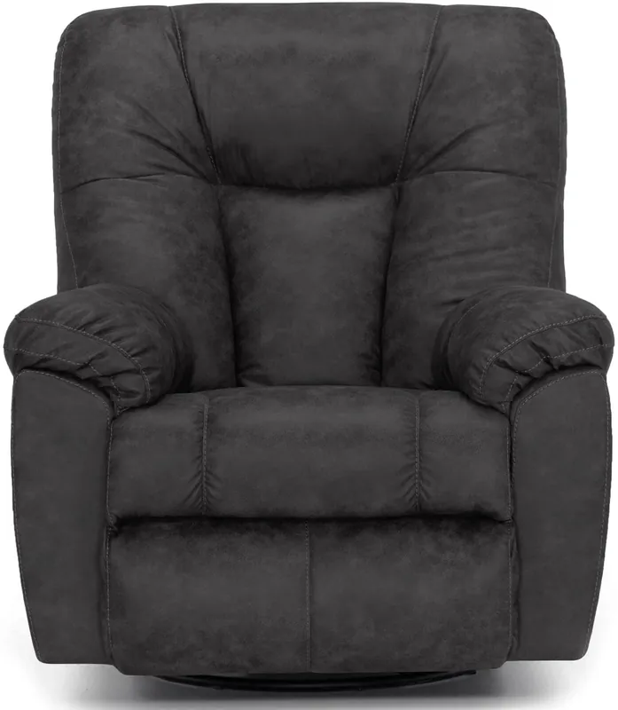 Franklin Connery Slate Swivel Rocker Recliner