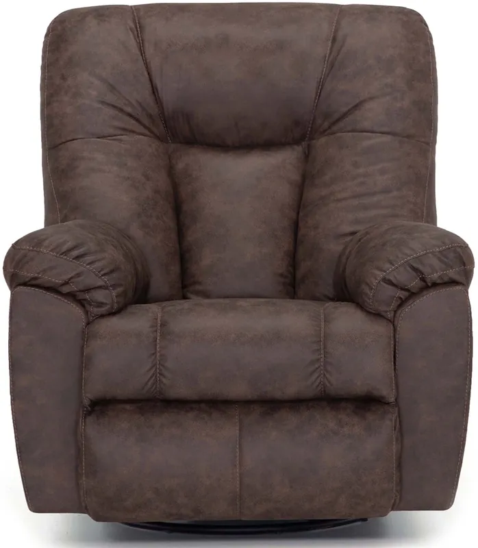 Franklin Connery Coffee Swivel Rocker Recliner