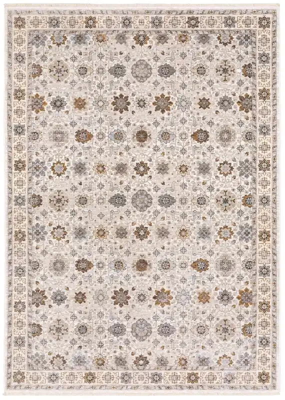 Sphinx Maharaja Rug in Tan/Blue/Brown - 5.3 x 7.6