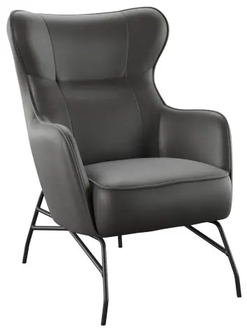 Emerald Home Franky Black Accent Chair