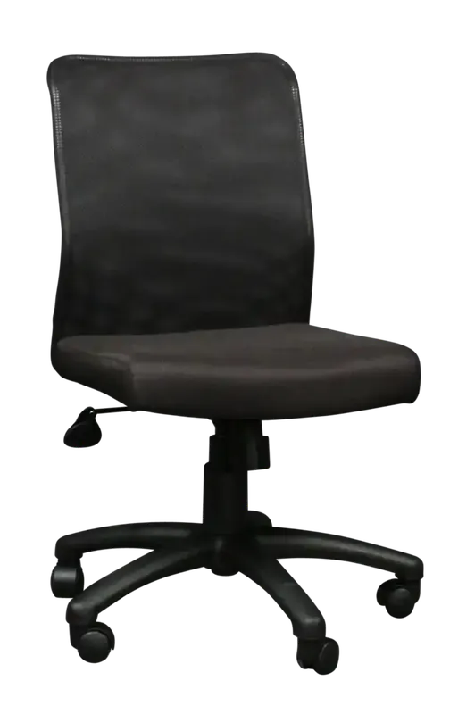 Presidential Seating Mesh Armless Office Chair in Black