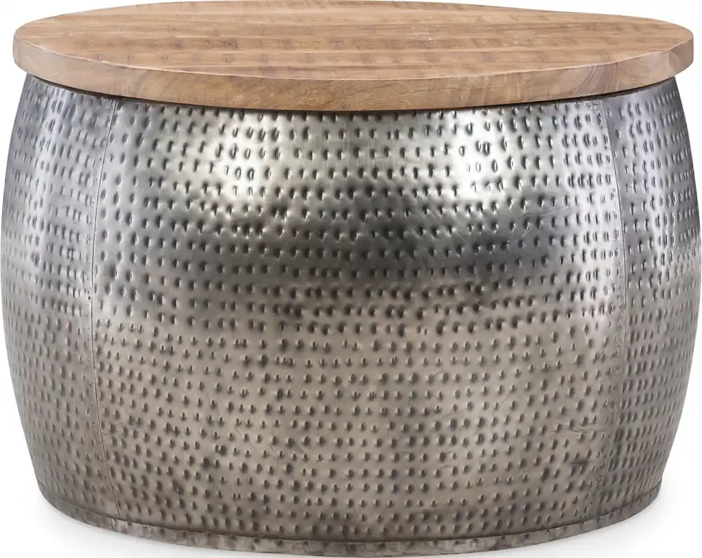Powell Dreyfus Drum Table with Storage