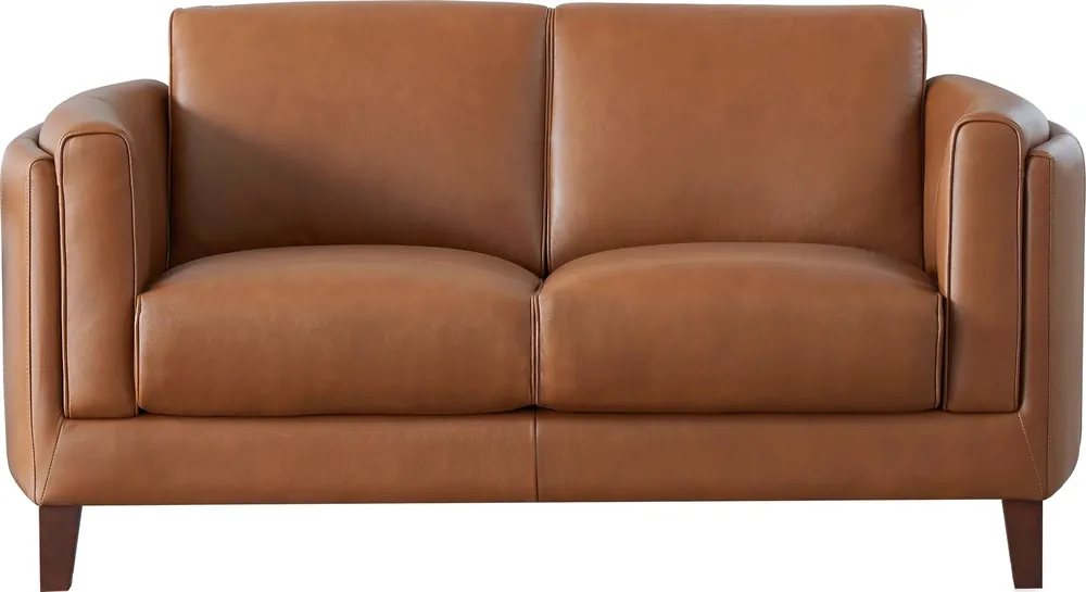 Hydeline Maui Leather Loveseat