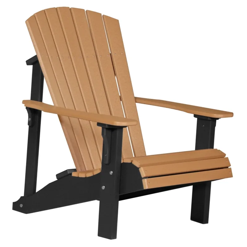 Amish Outdoors Deluxe Cedar/Black Adirondack Chair
