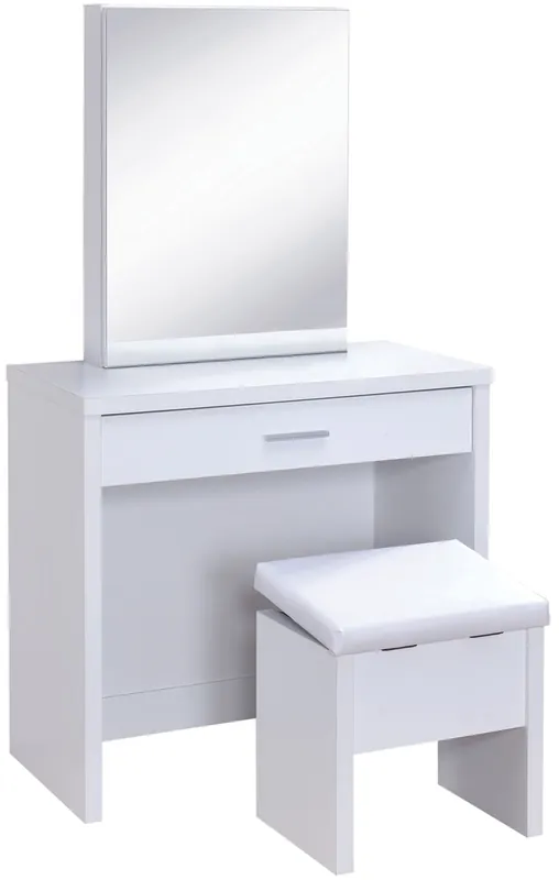 Coaster Vanity with Mirror and Bench